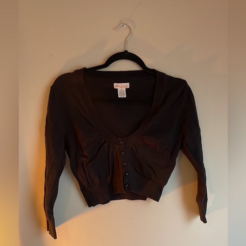 Black cardigan